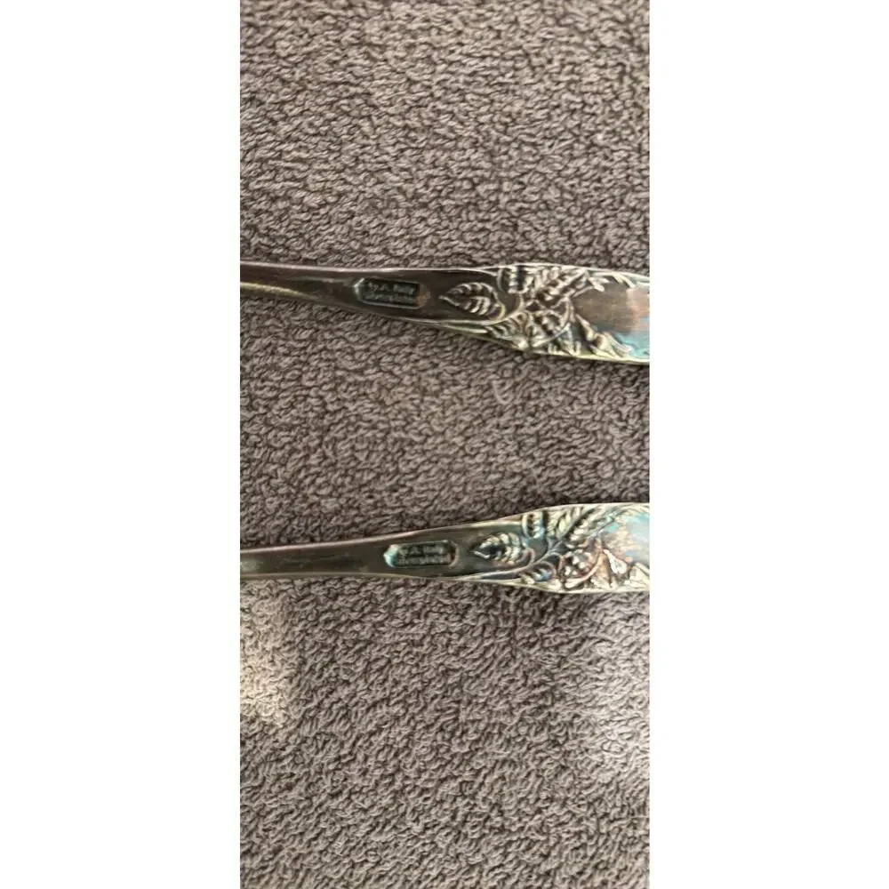 Arthur Court Silver plated salad Spoon Fork server made in Italy very elegant